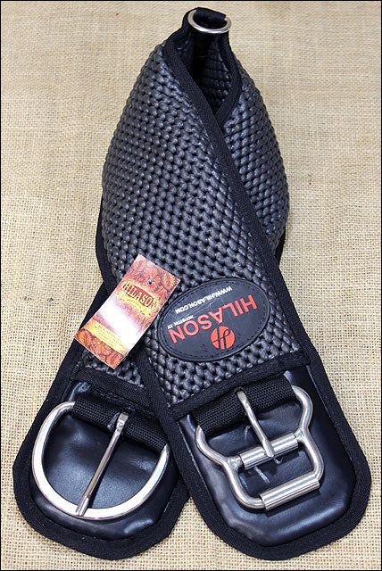 24" Hilason Black Anti Slip Padded Western Horse Tack Girth Cinch Made In Usa