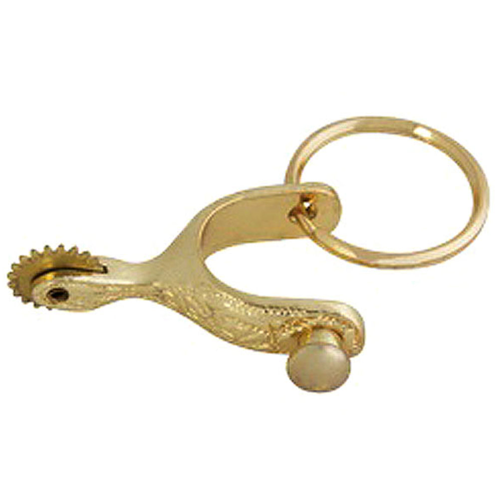 Hilason Western Tack Brass Plated Spur Keychain Gift