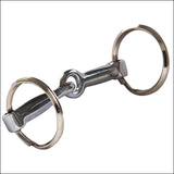 Hilason Western Chrome Plated Ring Snaffle Keychain Tack Gift