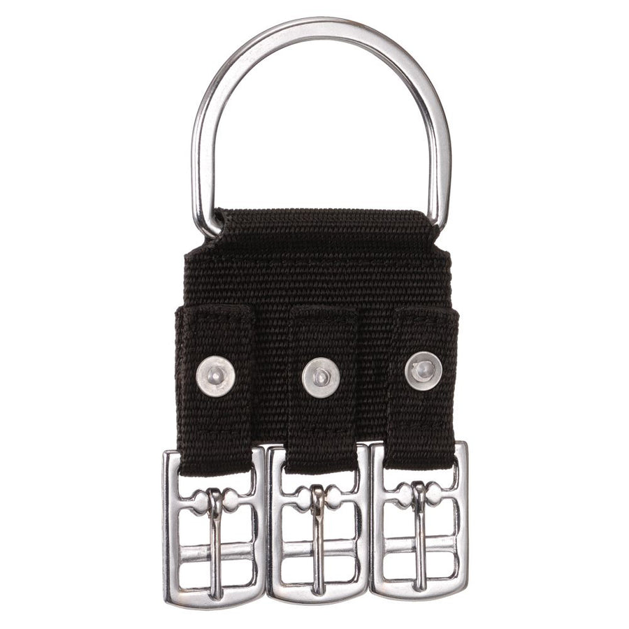 Tough-1 Black Nylon Three Buckle W. Cinch Girth Converter Tk. H. – by Hilason – Cowboy and equestrian accessories