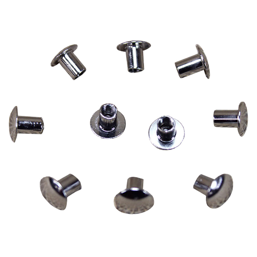 20 pieces 1/2In. Chicago Screw Set Nickle Plated Repair Horse Saddle Belt - Uhorse