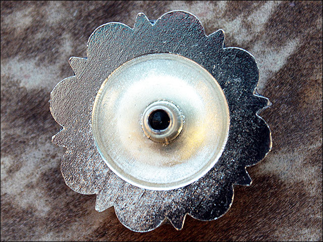 HILASON Western Screw Back Concho Aquamarine Crystals Saddle and AB Color | Bridle Conchos Slotted