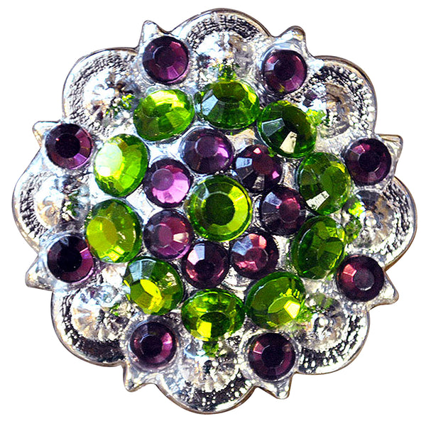 Peridot Amethyst Crystal Berry Headstall Saddle Hilason - Uhorse