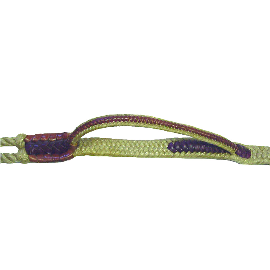 Left Hand Saddle Barn W. Super Pro Leather Laced Nylon Steer Rope – by Hilason – Cowboy and equestrian accessories