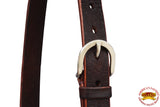 HILASON Western Genuine Leather Rawhide Horse Show Romal Reins