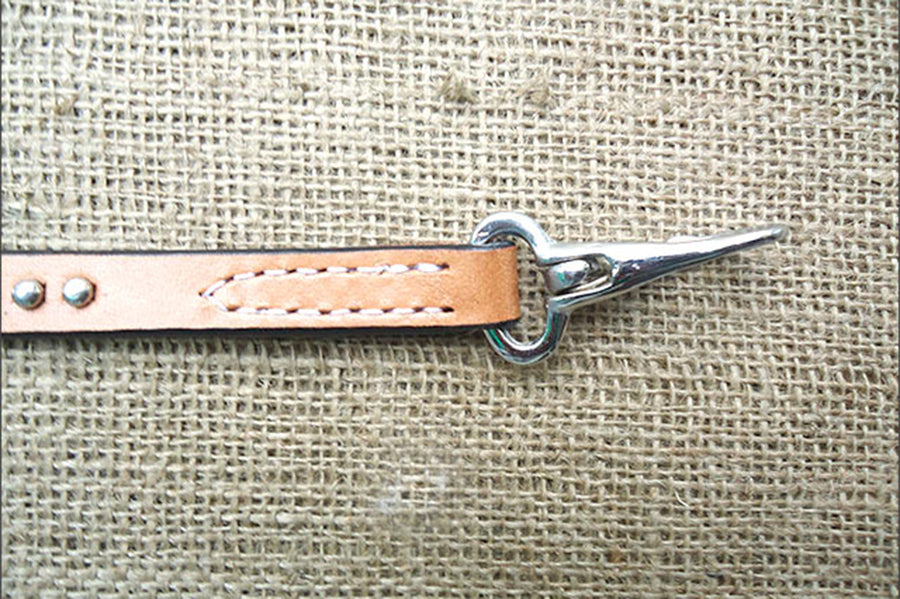HILASON 28 Inch Western Horse Roping Tie Down Strap Snap Tan Silver Spot| | Leather ties straps for horses