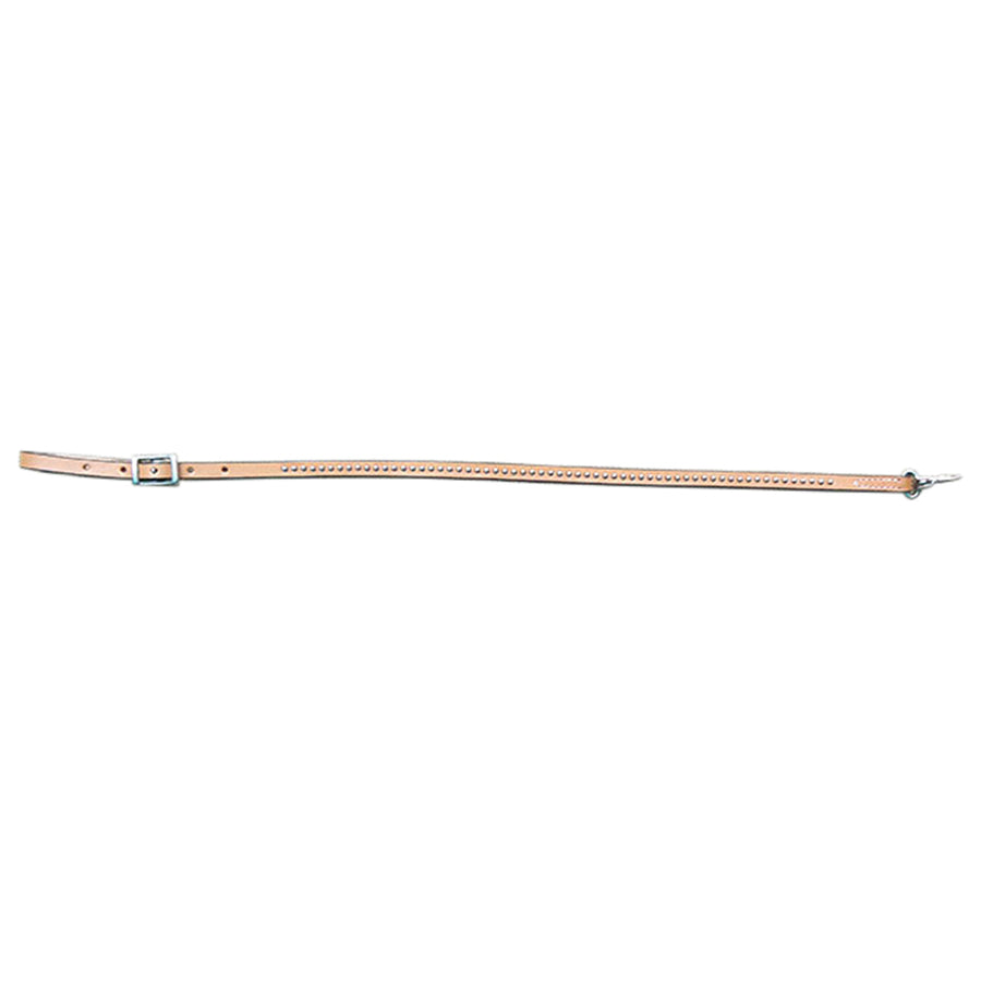 28" Hilason Western Horse Roping Tie Down Strap Snap Tan Silver Spot - Uhorse