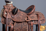 16 In Western Horse Saddle American Leather Wade Ranch Roping Dark Brown Hilason