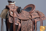 Western Horse Wade Saddle American Leather Ranch Roping Dark Brown