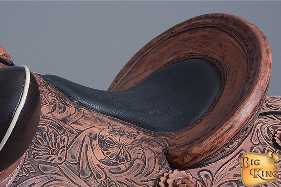 17 In Western Horse Saddle American Leather Wade Ranch Roping Dark Brown Hilason