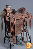 Western Horse Wade Saddle American Leather Ranch Roping Dark Brown