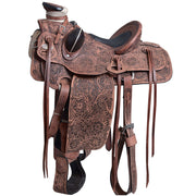 Western Horse Wade Saddle American Leather Ranch Roping Dark Brown