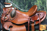 Western Horse Wade Saddle Leather Ranch Roping Tan Kote