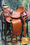 Western Horse Wade Saddle Leather Ranch Roping Tan Kote