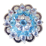 4 Hilason Western Berry Conchos Glass Rhinestones Bling 1.5" Tack cowgirl - Uhorse