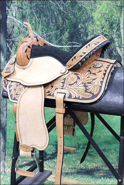 Flex Tree Western Horse Saddle American Leather Trail Barrel By Hilason