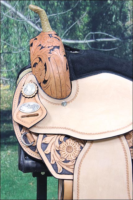 Flex Tree Western Horse Saddle American Leather Trail Barrel By Hilason