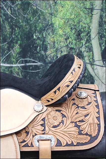 Flex Tree Western Horse Saddle American Leather Trail Barrel By Hilason