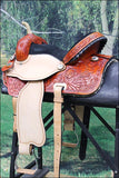 HILASON Flex Tree Western Horse Saddle American Leather Trail Barrel | American Saddle Horse | Leather Saddle | Western Saddle | Saddle for Horses | Horse Saddle Western