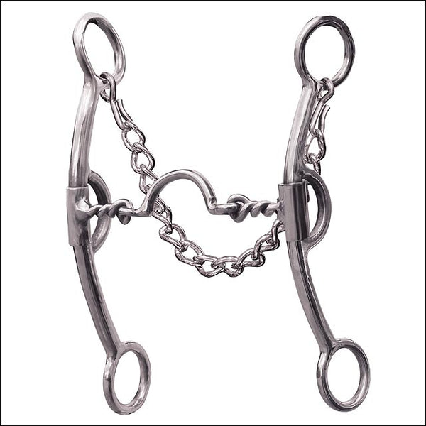 6.75" Professional Choice Derby Twisted Low Port Horse Curb Mouth Bit - Uhorse