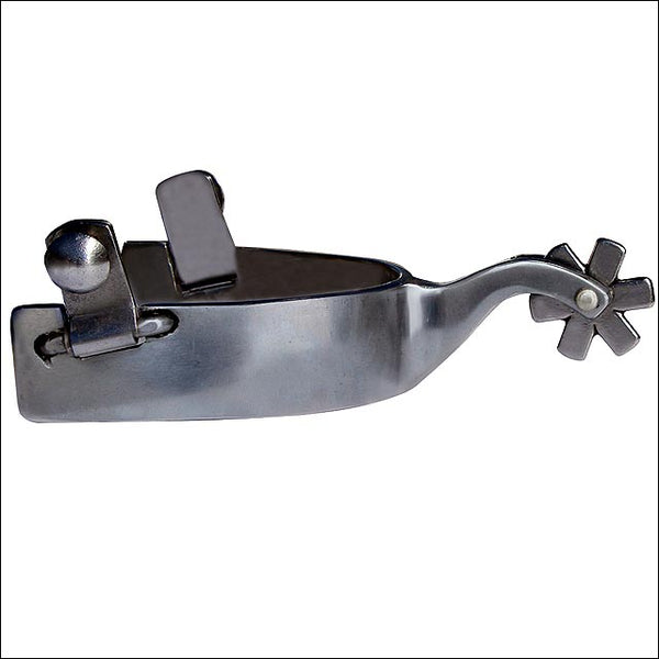 Professional Choice Polished Steel Western Cowhand Spurs 6 Point Rowel - Uhorse