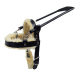 HILASON Guide Dog Harness Brown Padded Genuine Leather with Training Handle - Uhorse