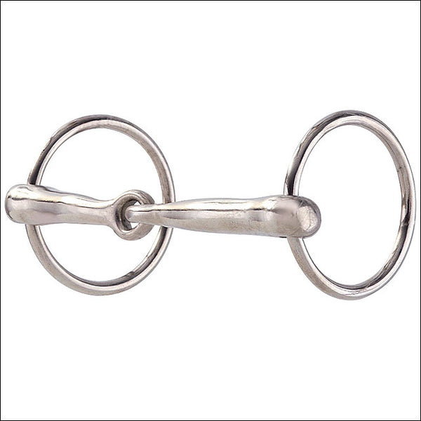 Hilason Nickel Plt. Malleable Iron Ring Snaffle Mouth H. Bit by Hilason – Cowboy and equestrian accessories