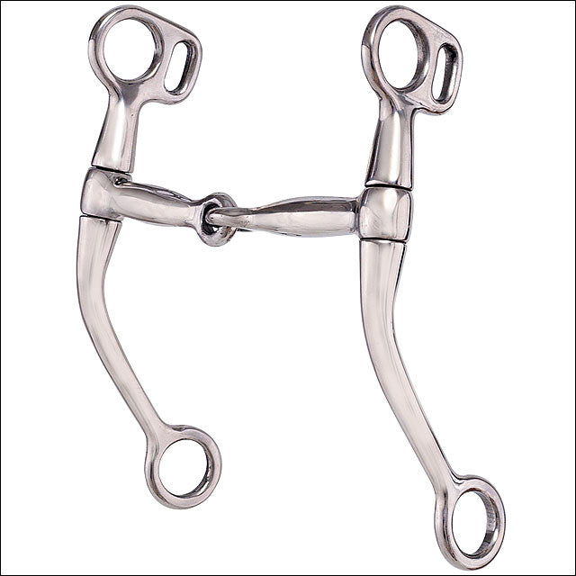 Hilason Tack Stainless Steel Training Horse Bit Snaffle Mouth