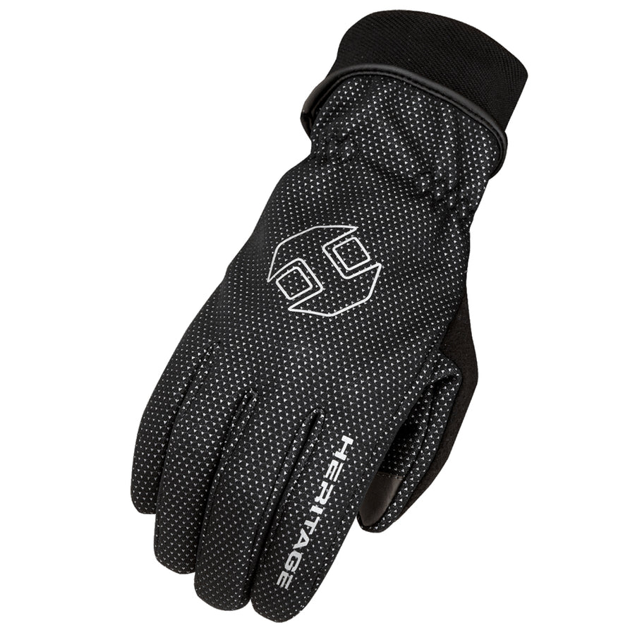 Heriatge Summit Winter Horse Riding Glove Wind Resistant Black - Uhorse