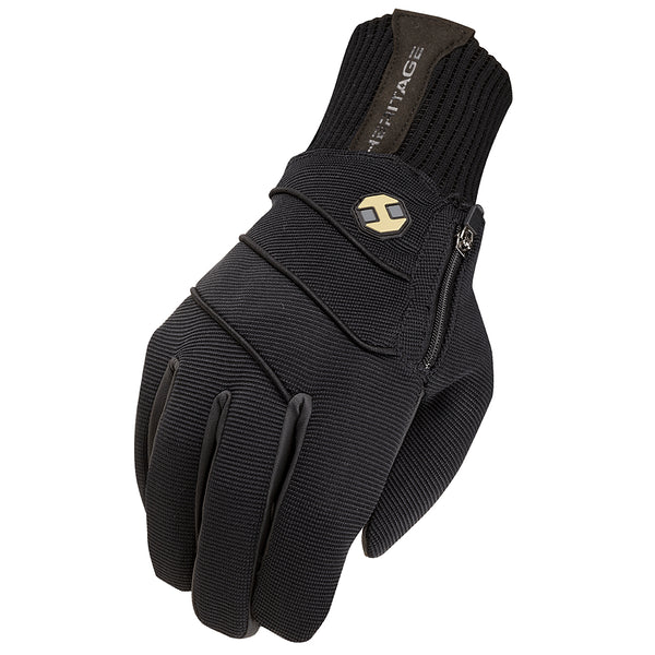 Size 05 Heritage Extreme Winter H. Riding Equestrian Glove Black – by Hilason – Cowboy and equestrian accessories