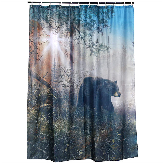 70X72 Rivers Edge Home Décor Bathroom Outdoor Bear Shed Curtain