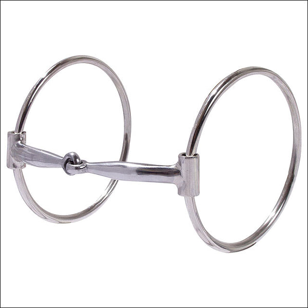 Metal snaffle bit with two rings - Uhorse