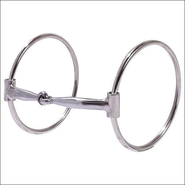 Metal snaffle bit with two rings - Uhorse