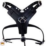 HILASON Genuine Leather Dog Harness Padded Heavy Duty & Comfortable Fit