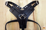 HILASON Genuine Leather Dog Harness Padded Heavy Duty & Comfortable Fit