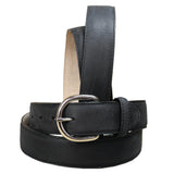 26 In Hilason Classic Western Leather Mens Womens Belt Black