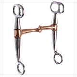 Hilason Stainless Steel Tom Thumb Curb Horse Bit Copper Mouth