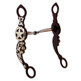 Hilason Stainless Steel Curb Horse Bit Snaffle Mouth Mouth Copper Inlay