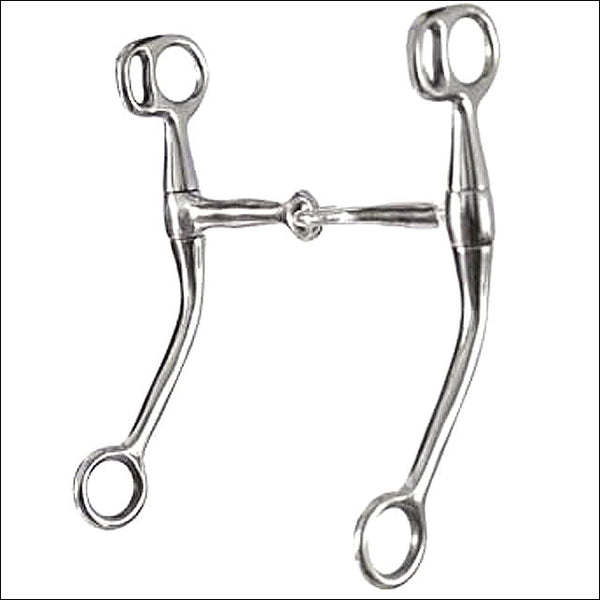 5" Hilason Stainless Steel H. Bit Melbourne Iron Trainning Snaffle by Hilason – Cowboy and equestrian accessories