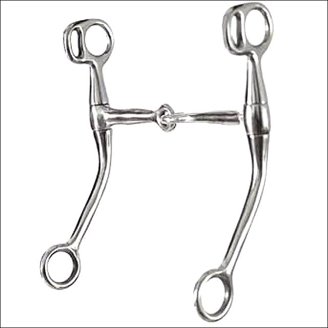 5" Hilason Stainless Steel H. Bit Melbourne Iron Trainning Snaffle by Hilason – Cowboy and equestrian accessories