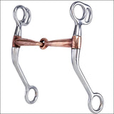 Hilason Stainless Steel Training Horse Bit Copper Snaffle Mouth
