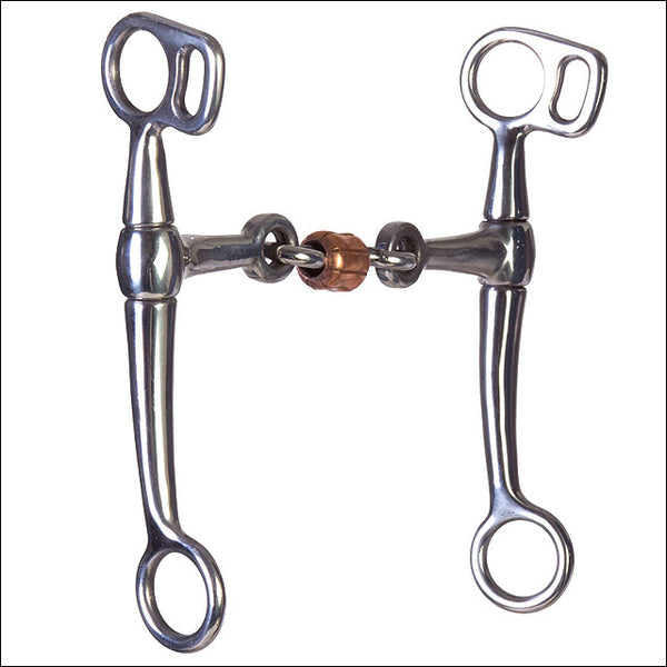 Metal horse bit with copper roller - Uhorse