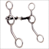 Hilason Stainless Steel Horse Curb Bit Sweet Iron 5" Snaffle Mouth