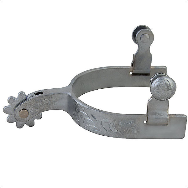 Metal western spur with engraved details - Uhorse