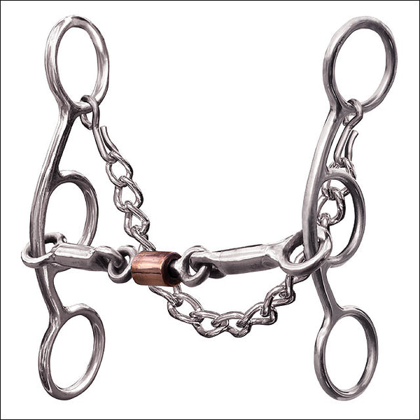 Professional Choice Futurity Horse 3 Piece Smooth Mouth 5.5" Bit - Uhorse