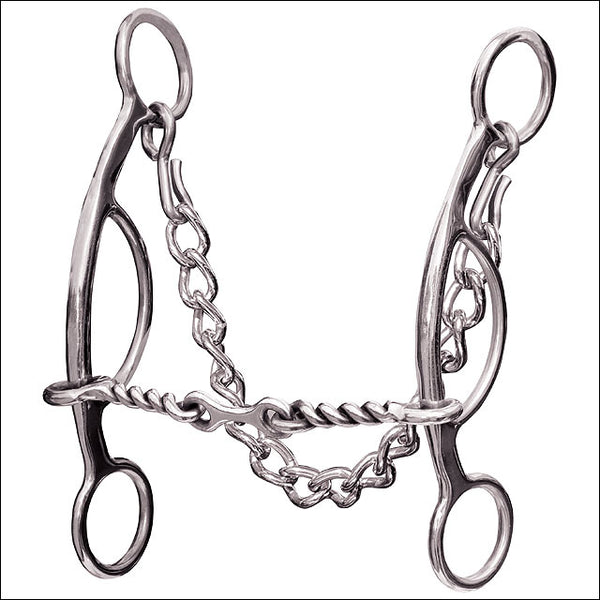Professional Choice Futurity Horse 3 Piece Twisted Mouth 6.5" Bit - Uhorse