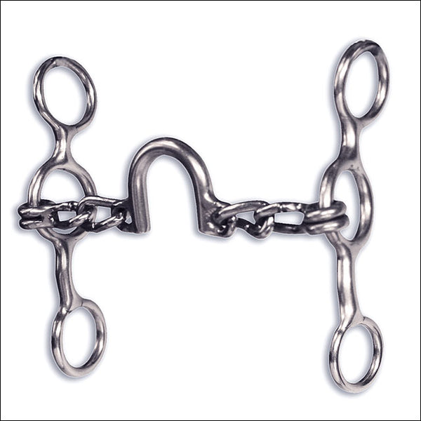 Professional Choice Equisential Performance Short Shank Horse Bit Ported Chain - Uhorse