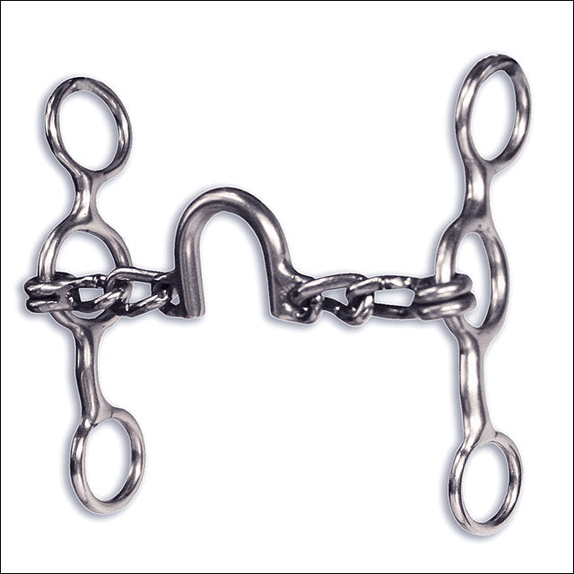 Professional Choice Equisential Performance Short Shank Horse Bit Ported Chain - Uhorse