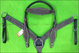 HILASON Western Horse Headstall Breast Collar Set Tack Genuine American Leather