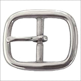 New Hilason 1.5 Inch  Dc Center Bar Buckle Nickle Plated